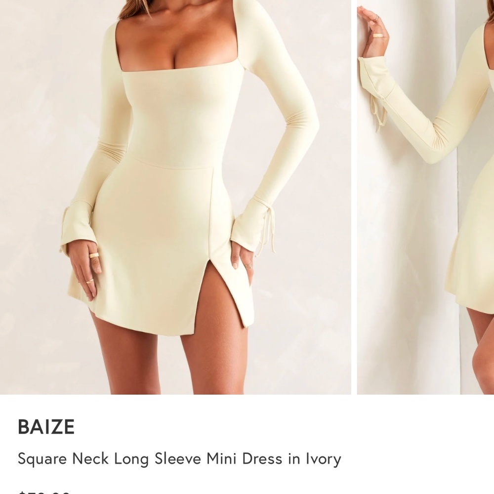 Oh Polly!  Mini Dress in Ivory